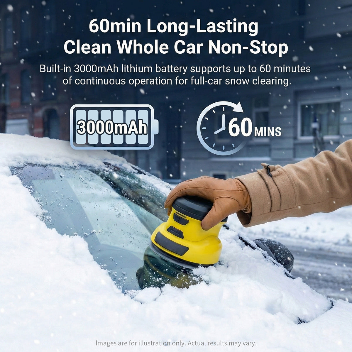 Ice Scraper – Electric Cordless Snow Remover De-icer for Car Windshield | Traverseon