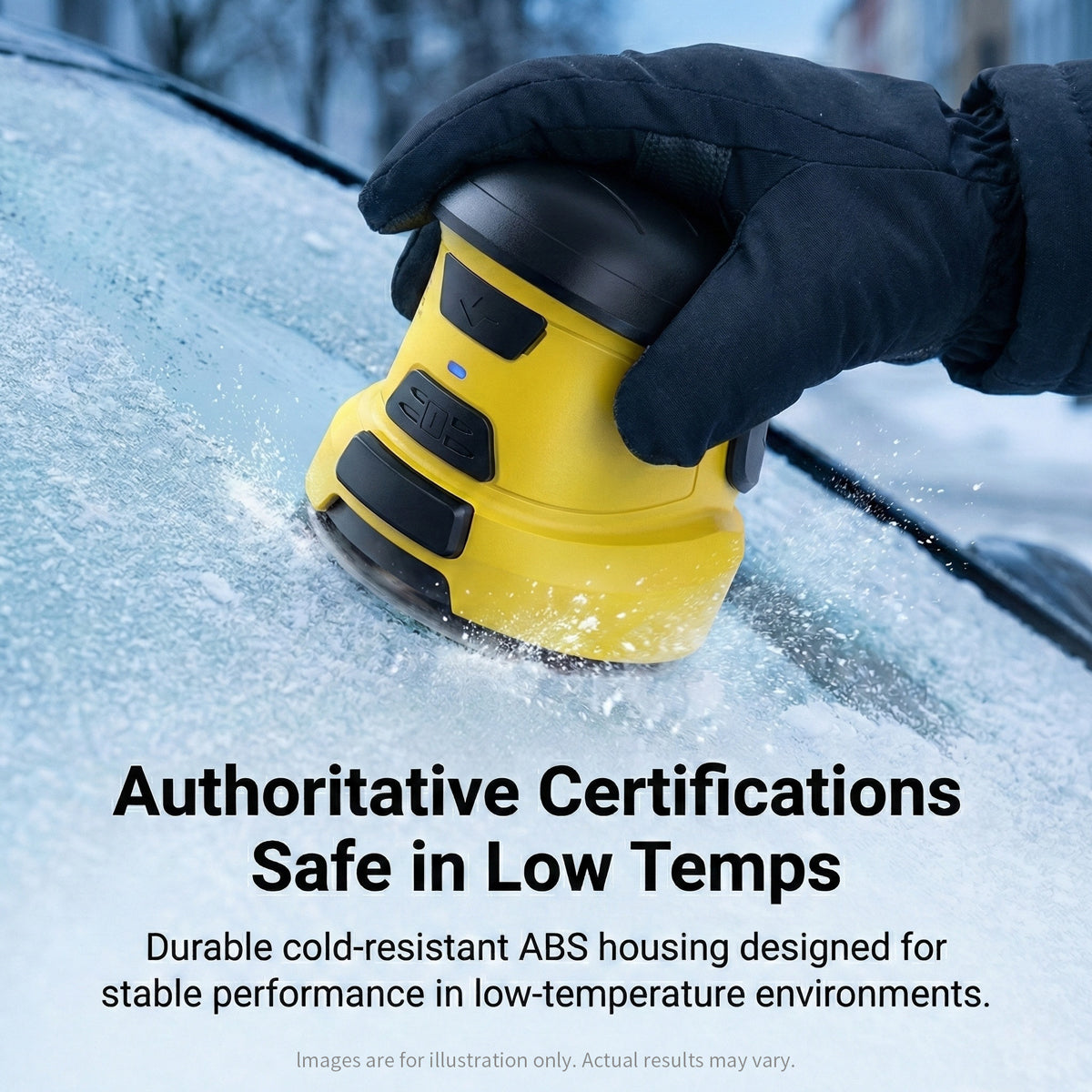 Ice Scraper – Electric Cordless Snow Remover De-icer for Car Windshield | Traverseon