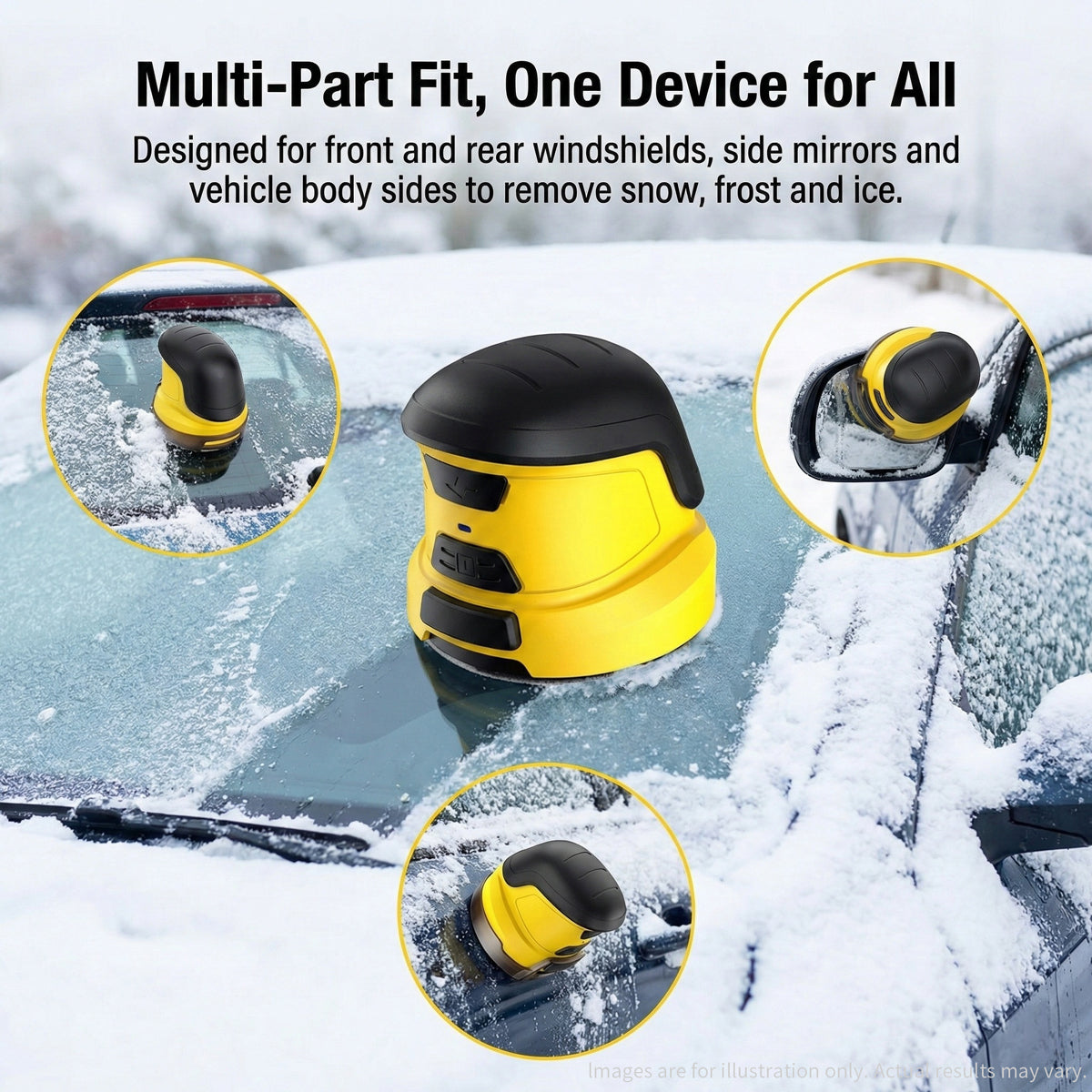 Ice Scraper – Electric Cordless Snow Remover De-icer for Car Windshield | Traverseon