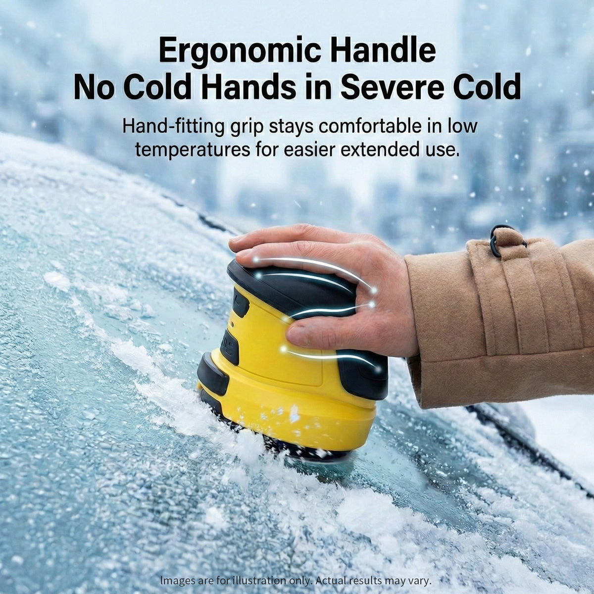 Ice Scraper – Electric Cordless Snow Remover De-icer for Car Windshield | Traverseon