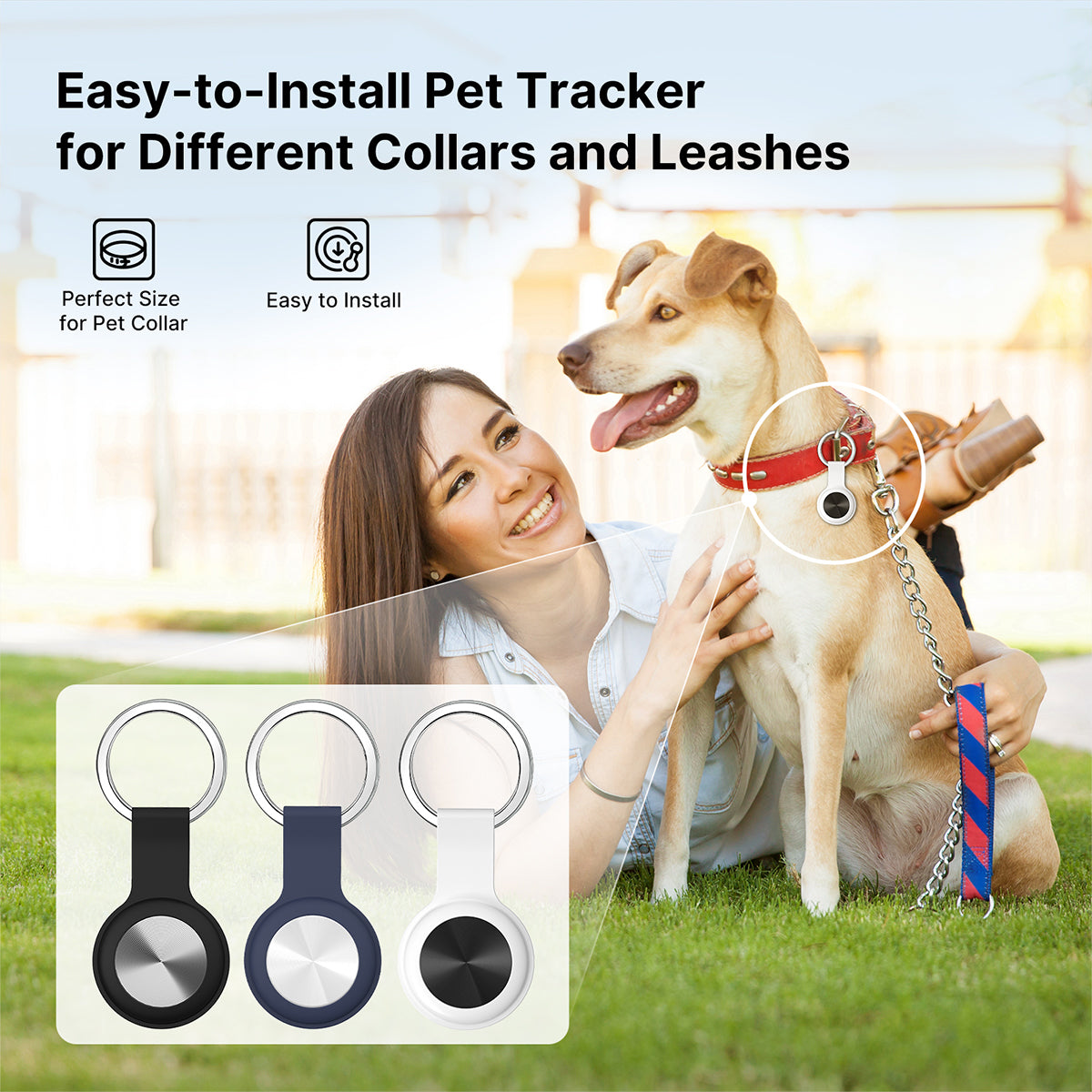 FindSync™ Smart Pet Tracker IP65 Waterproof, iOS & Android – for Outdoor Pet Use | Traverseon