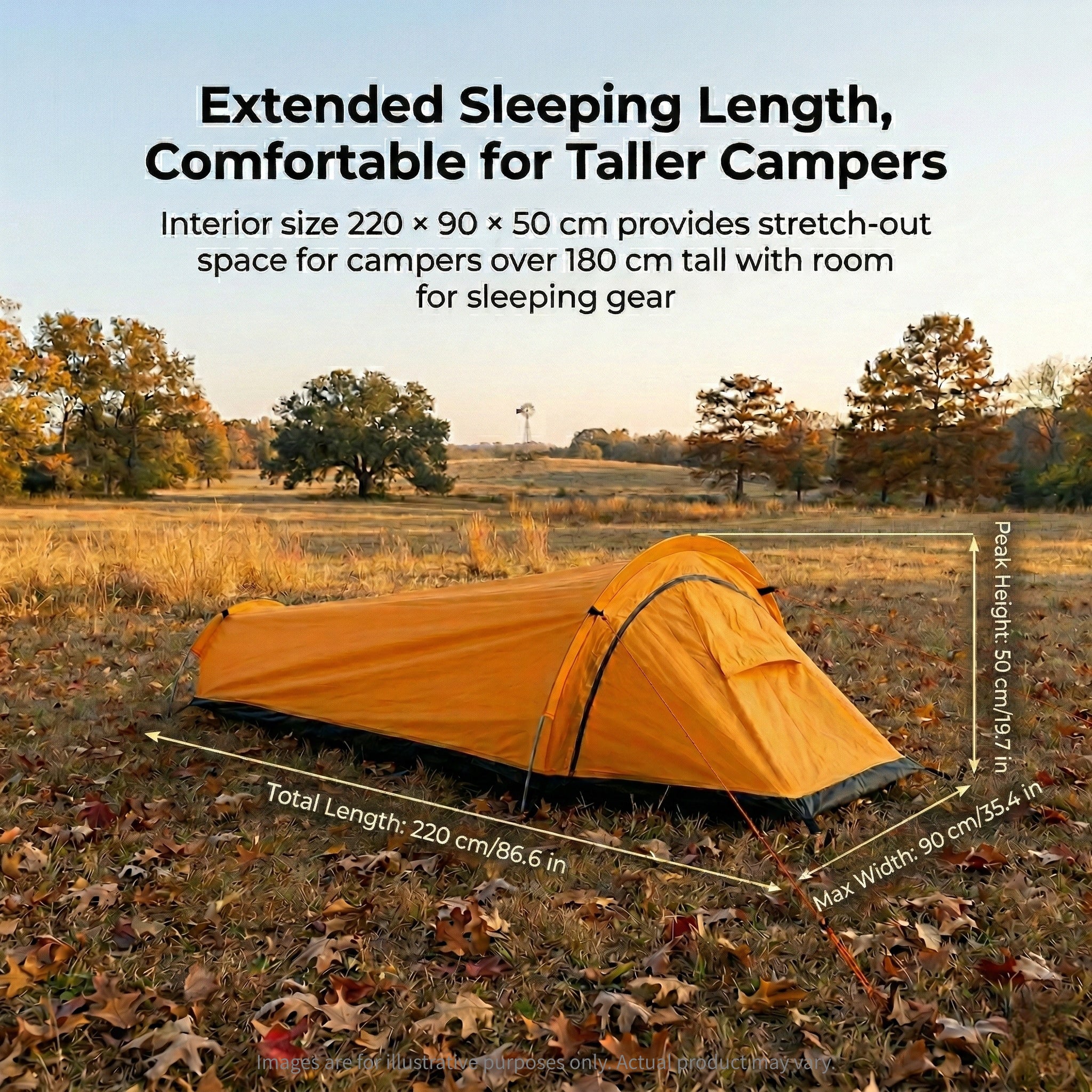 Traverseon Bivy Tent, 830g Ultralight Backpacking Shelter