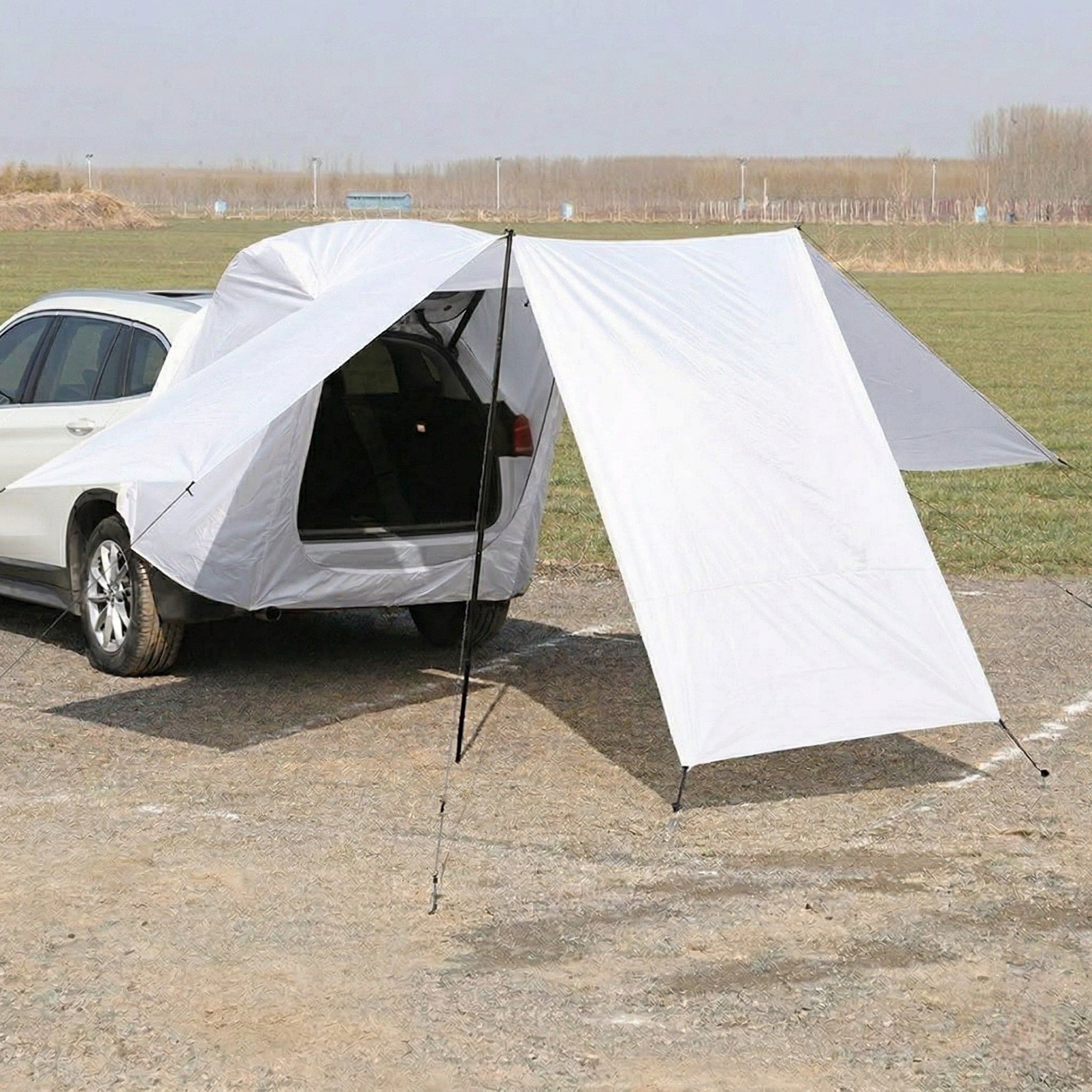 Car Rear SUV Tailgate Tent – Waterproof Sunshade Mosquito Net Shelter | Traverseon