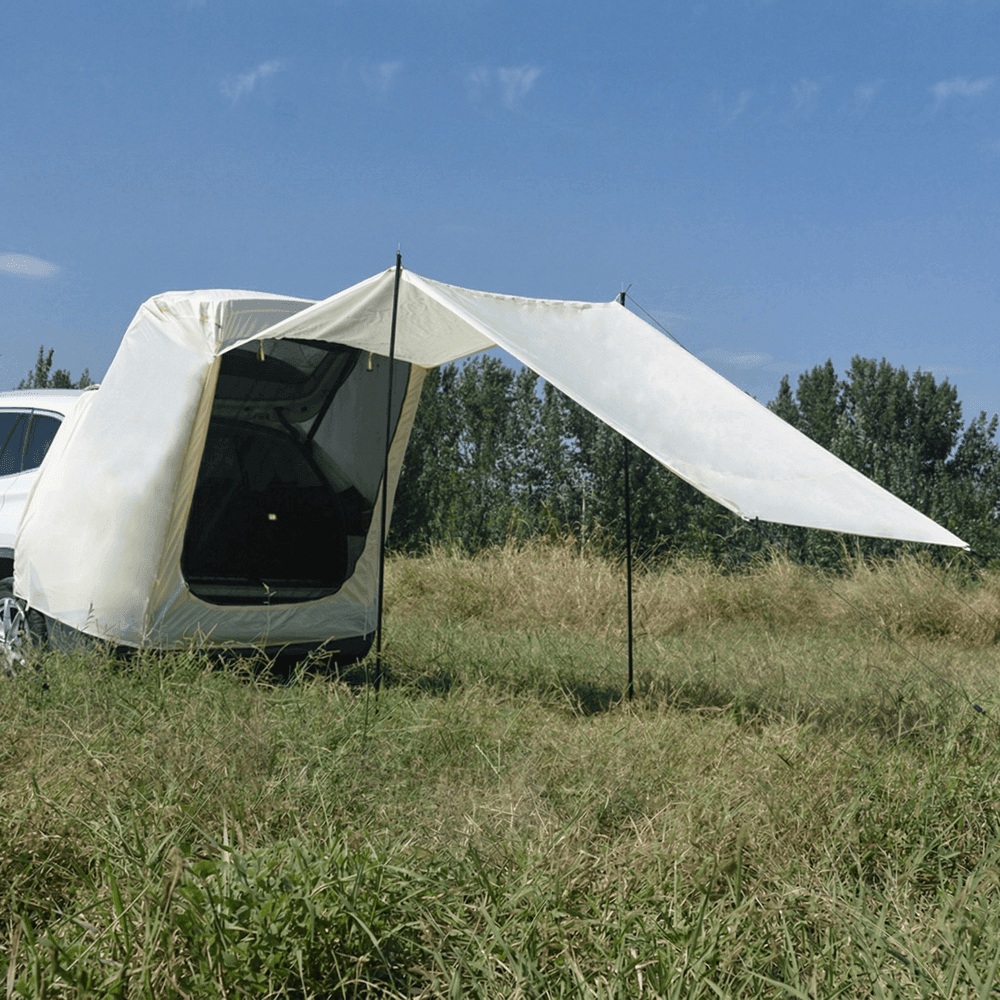 Car Rear SUV Tailgate Tent – Waterproof Sunshade Mosquito Net Shelter | Traverseon