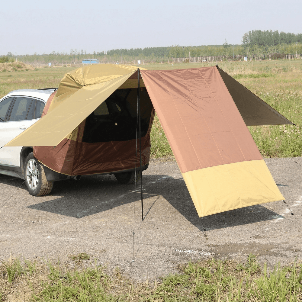 Car Rear SUV Tailgate Tent – Waterproof Sunshade Mosquito Net Shelter | Traverseon
