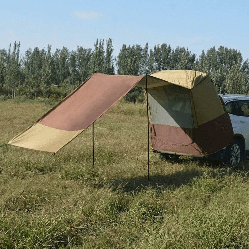 Car Rear SUV Tailgate Tent – Waterproof Sunshade Mosquito Net Shelter | Traverseon