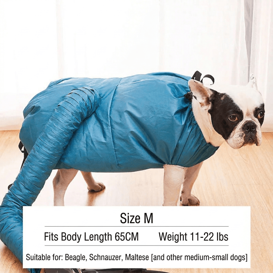 Dryer Dog Pet Drying Bag – 360° Circulating Hair Lock Hands-Free | Traverseon
