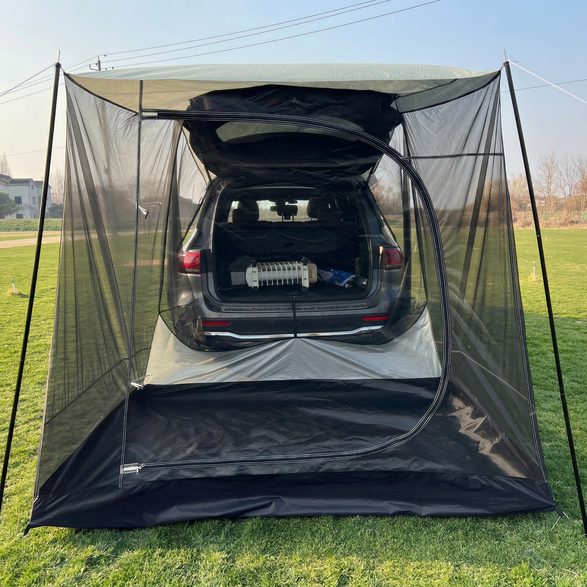 SUV Tailgate Tent Canopy – 210T 3000 Waterproof UV Protection for Car Camping | Traverseon