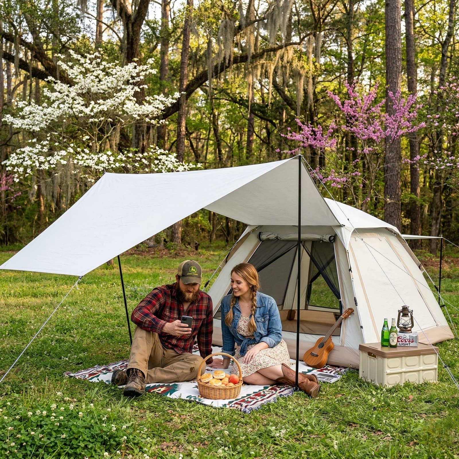 2-in-1 Automatic Pop Up Canopy & Camping Tent- Instant Setup,Versatile Shelter | Traverseon