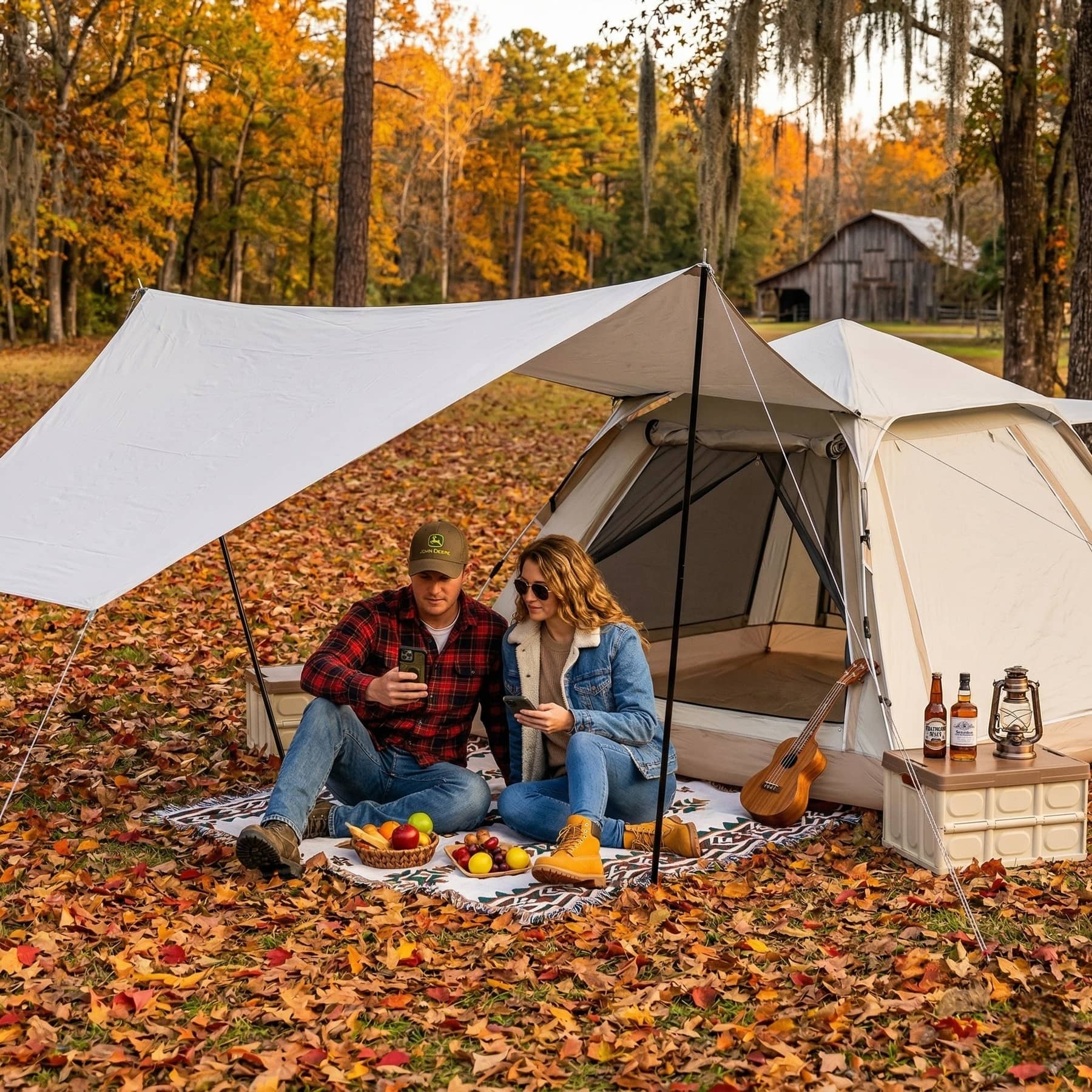 2-in-1 Automatic Pop Up Canopy & Camping Tent- Instant Setup,Versatile Shelter | Traverseon