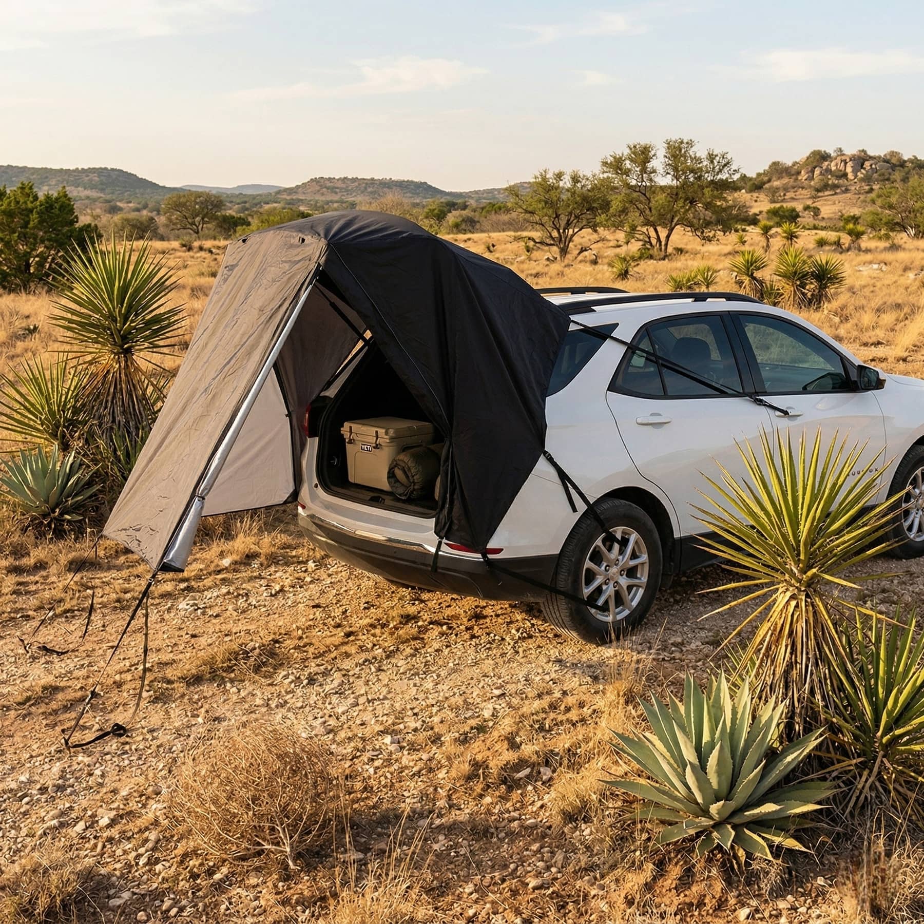 SUV Tailgate Tent – 2-4 Person Waterproof Car Camping Awning | Traverseon
