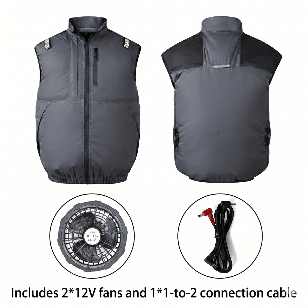 Cooling Vest Jacket for Men Women – Dual Fan UV Water Resistant Work Vest | Traverseon