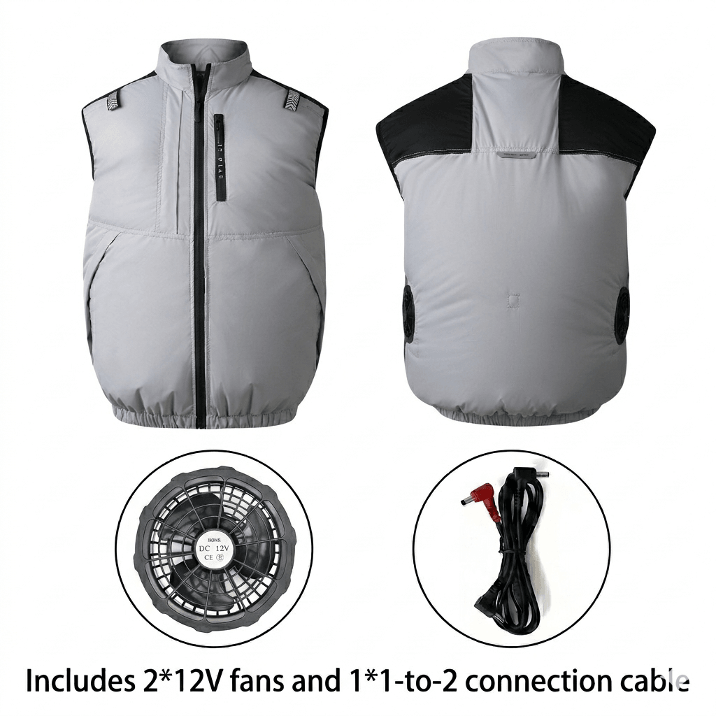 Cooling Vest Jacket for Men Women – Dual Fan UV Water Resistant Work Vest | Traverseon