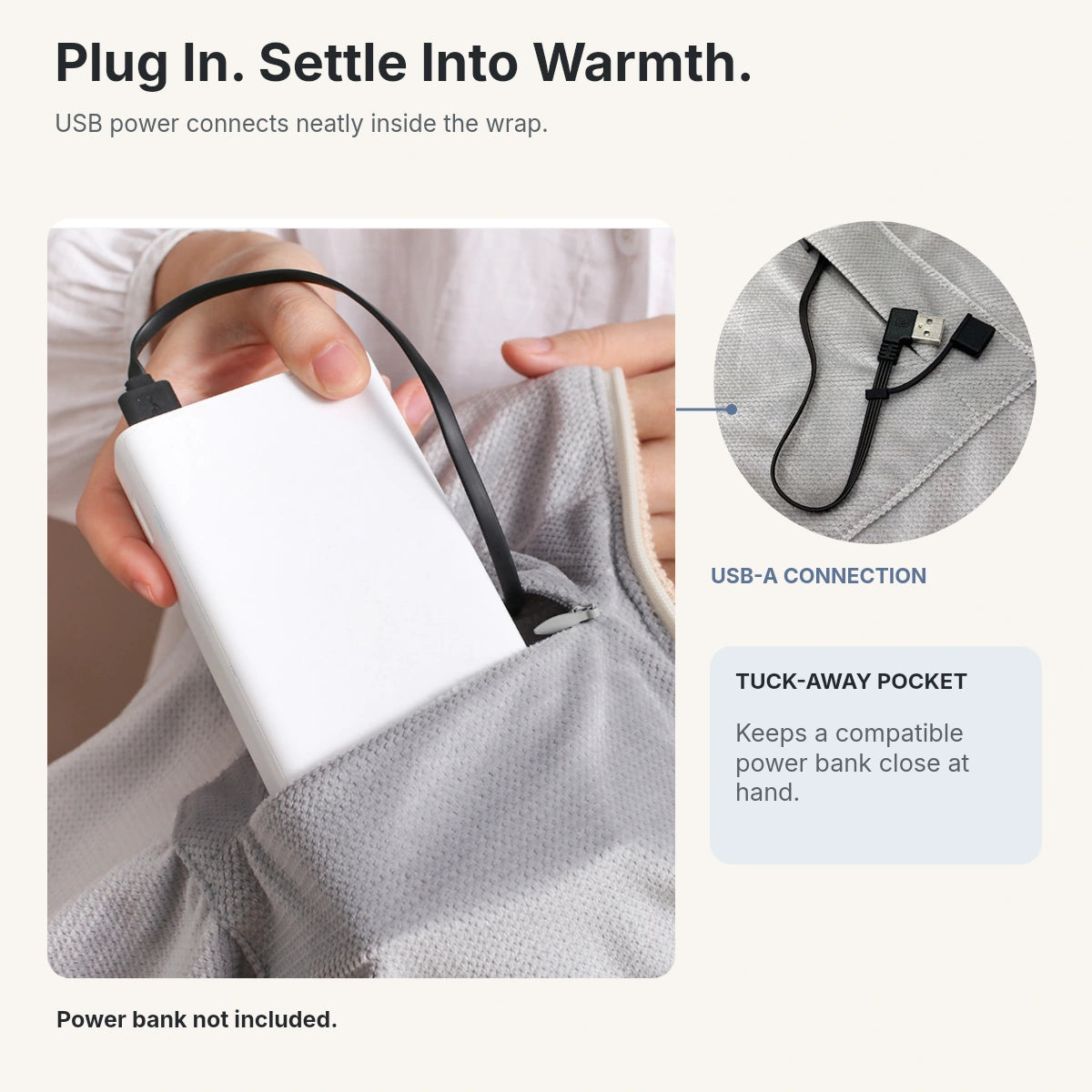 Cordless Graphene Heated Shawl – Hands-Free Wearable Warmth for Office & Home | Traverseon