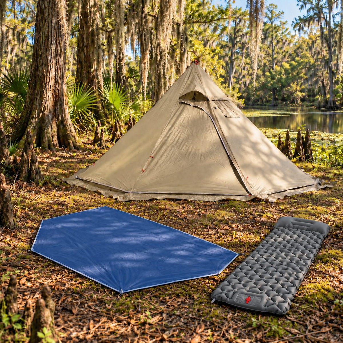 Hot Tent-1–3 Person Ultralight 4 Season Teepee Tent with Stove Jack | Traverseon