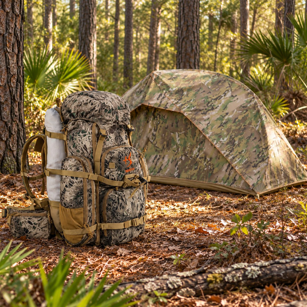 65.5L Camo Framed Hunting Backpack – 40 kg (88 lb) Max Load Meat Hauler | Traverseon