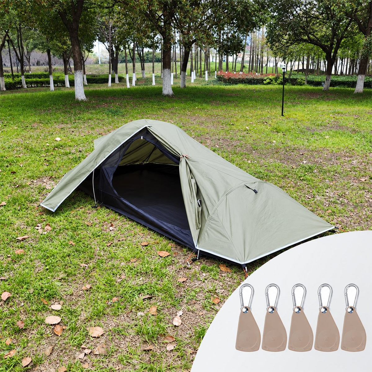 Ultralight 1P Backpacking Tent — 1.35 kg, Stealth Design, 4-Season Universal, Wind and Rainproof