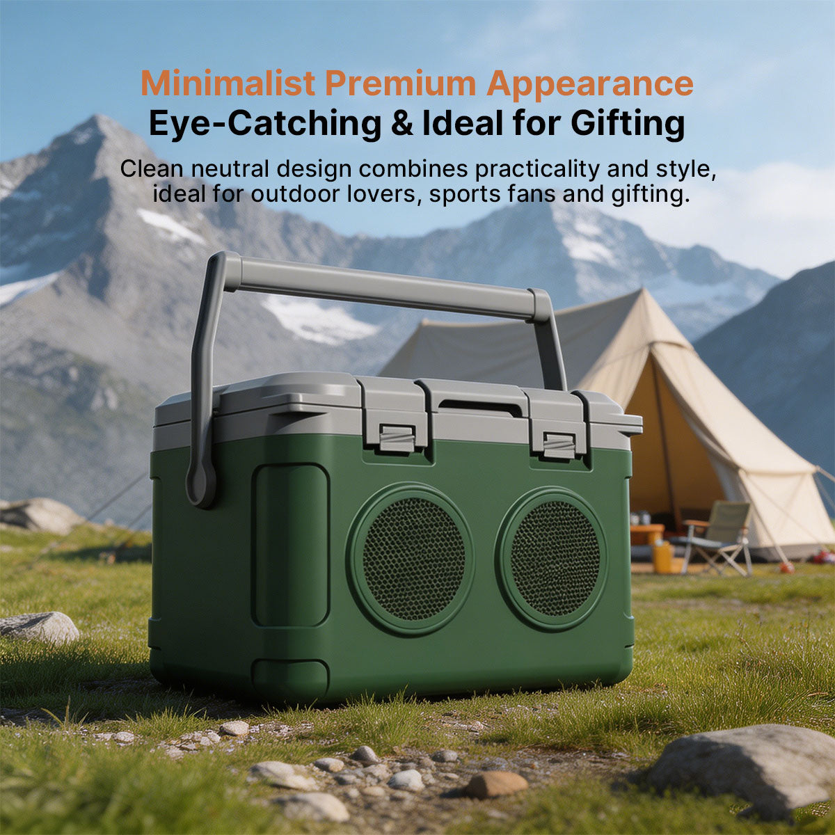 Bluetooth Cooler Box – 22.2qt Portable Outdoor Ice Chest | Traverseon