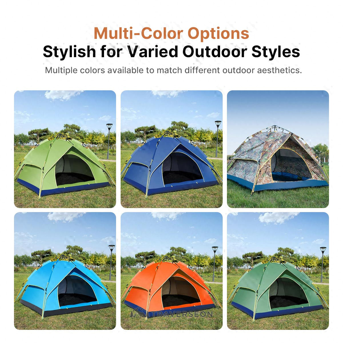 2 Person Instant Pop Up Camping Tent – 3s Setup, Double Layer | Traverseon