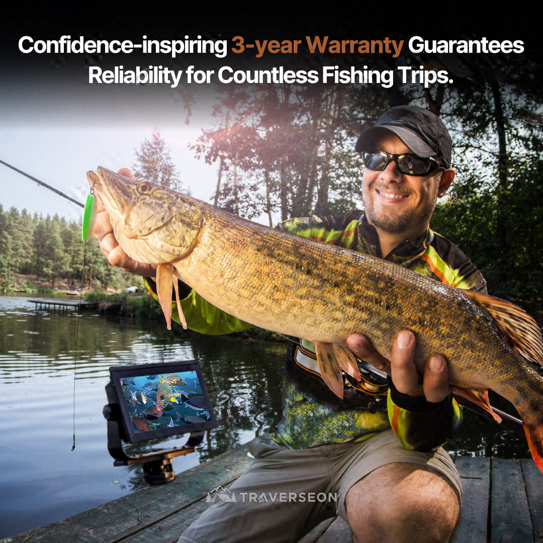 4K Underwater Fish Finder 220° Wide Angle – Ideal for All Freshwater Fishing | Traverseon