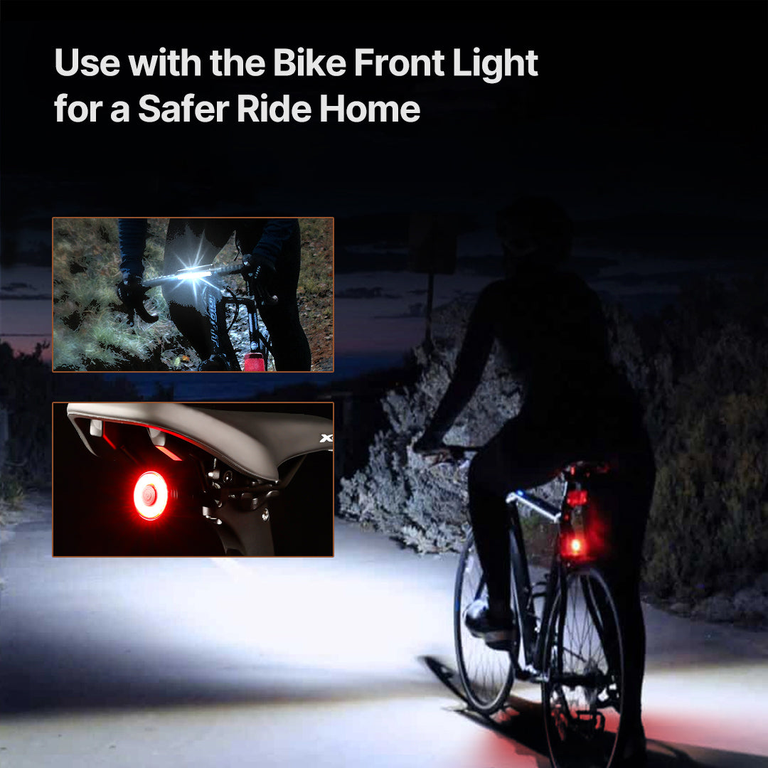 Ultra-long Battery Life and Smart Motion Sensor – 15-Hour Safe Riding Taillight