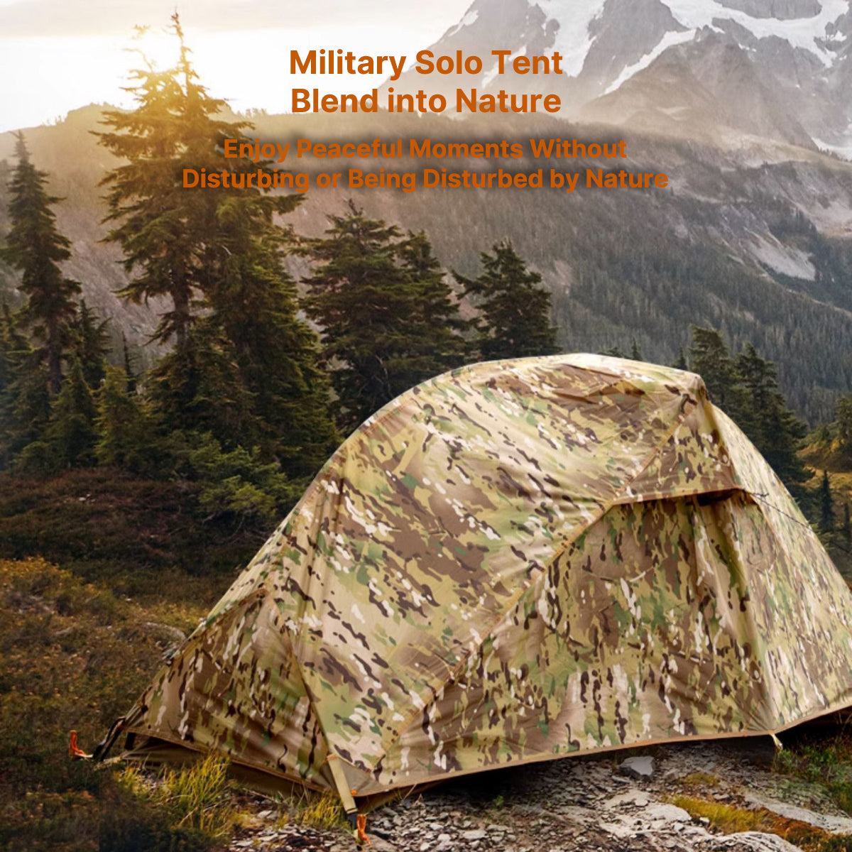 Ultralight 1 Person Camping Tent β Waterproof Military Style Outdoor Tent