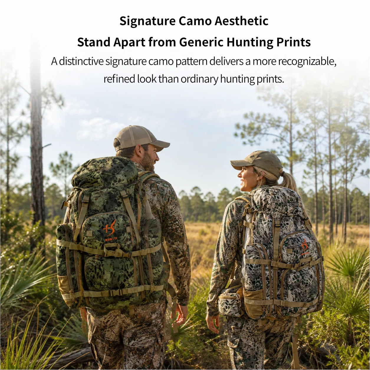 65.5L Camo Framed Hunting Backpack – 40 kg (88 lb) Max Load Meat Hauler | Traverseon