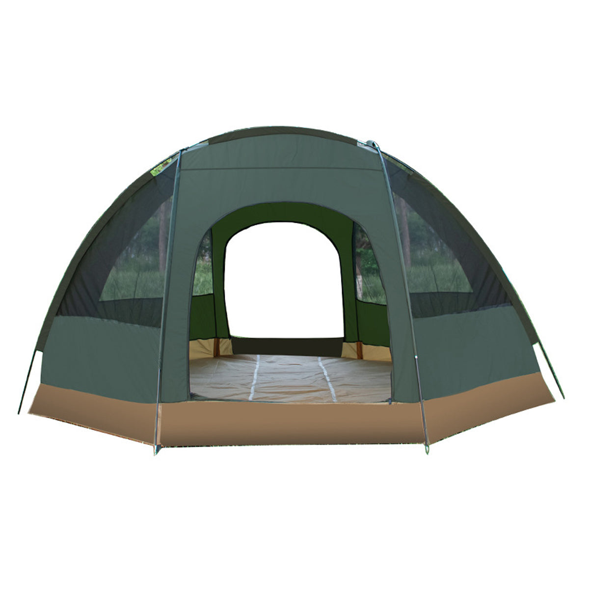 Octagon Camping Tent 3-4 Person 4 Season Waterproof Double Layer for Backpacking | Traverseon