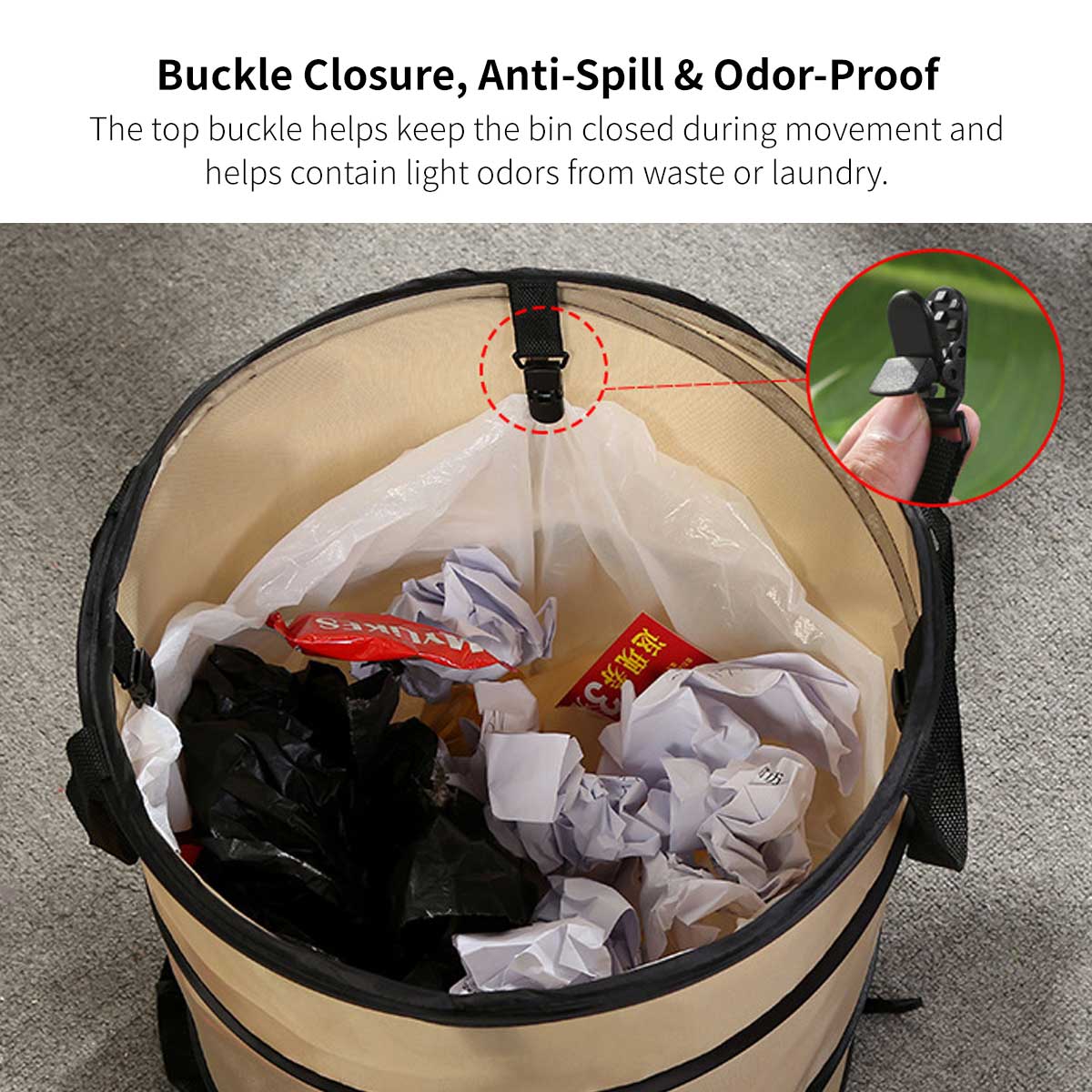 Collapsible Garden Waste Bag – Reusable Yard Leaf Cleanup Bin | Traverseon