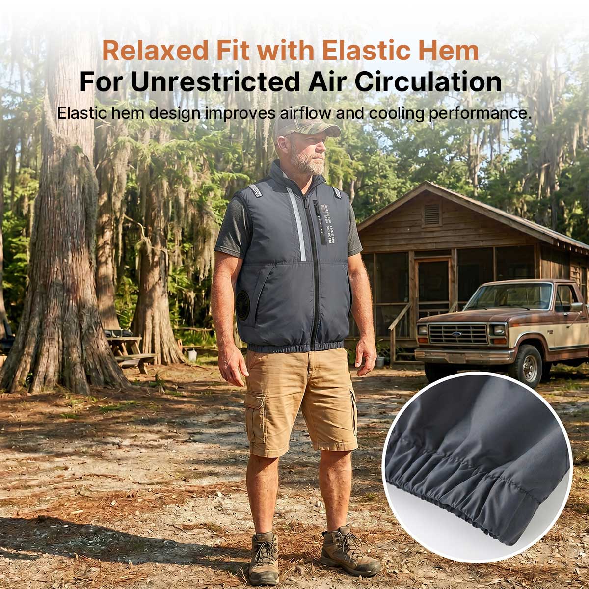 Cooling Vest Jacket for Men Women – Dual Fan UV Water Resistant Work Vest | Traverseon