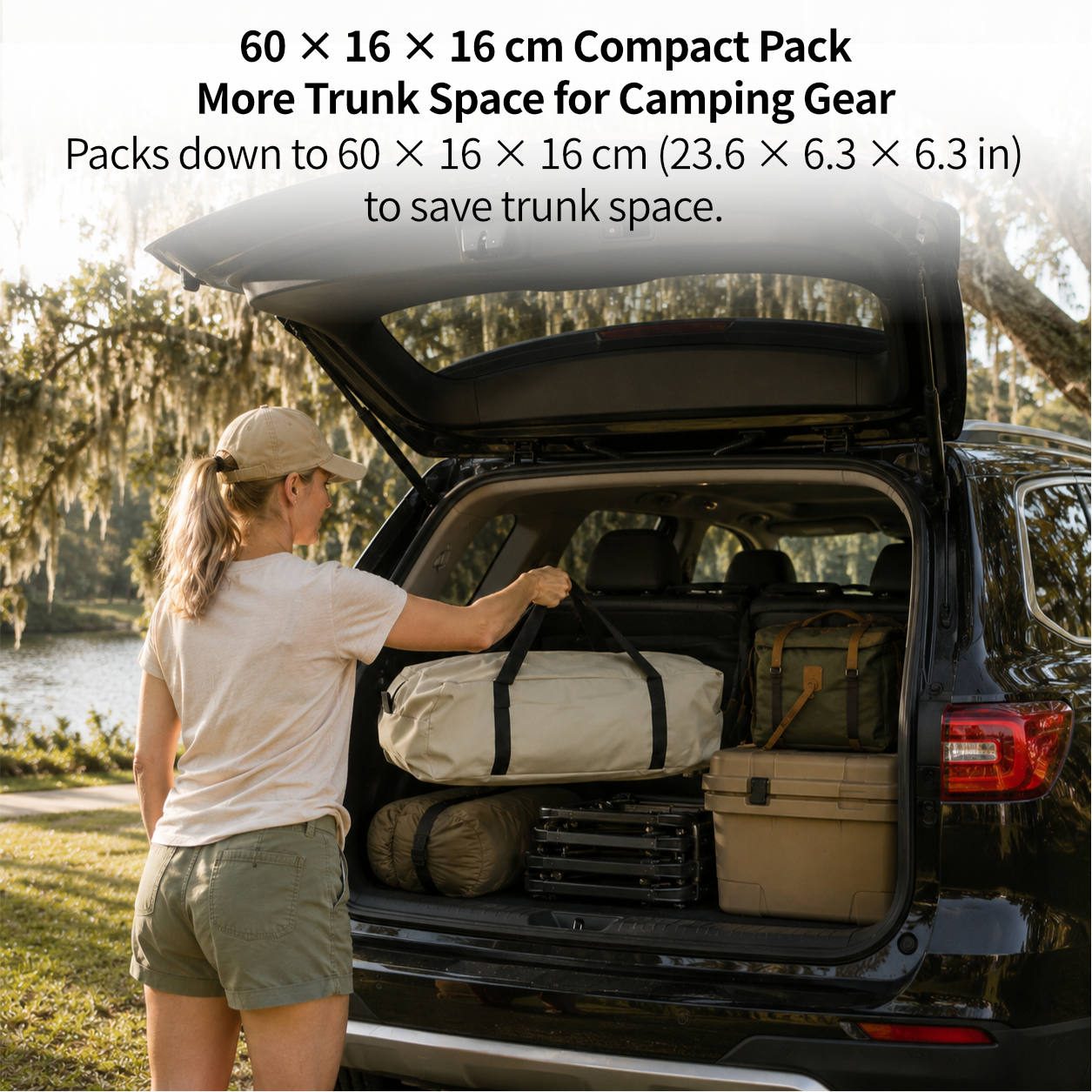 SUV Tailgate Tent Canopy – Leak Resistant 210T 3000 Waterproof UV Protection for Car Camping | Traverseon