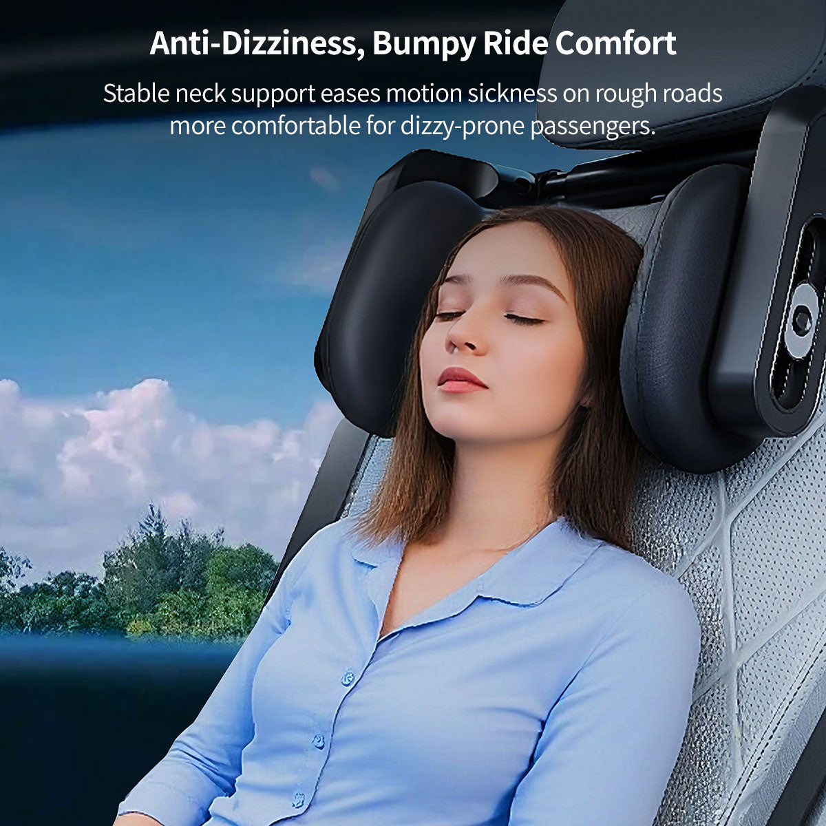 Car Headrest Neck Support – Adjustable Comfort for Travel & Sleep | Traverseon