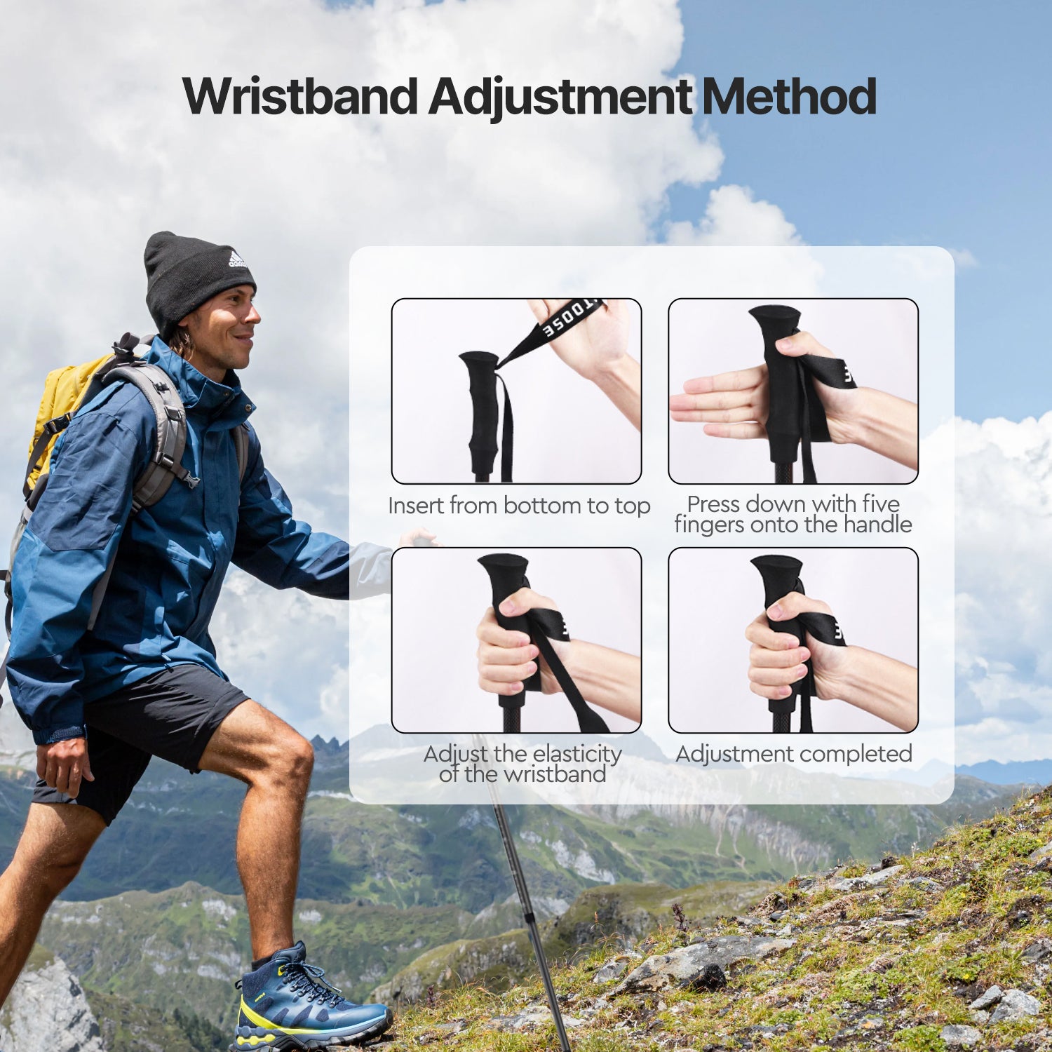 Light Yet Strong 3K Carbon Fiber Trekking Pole