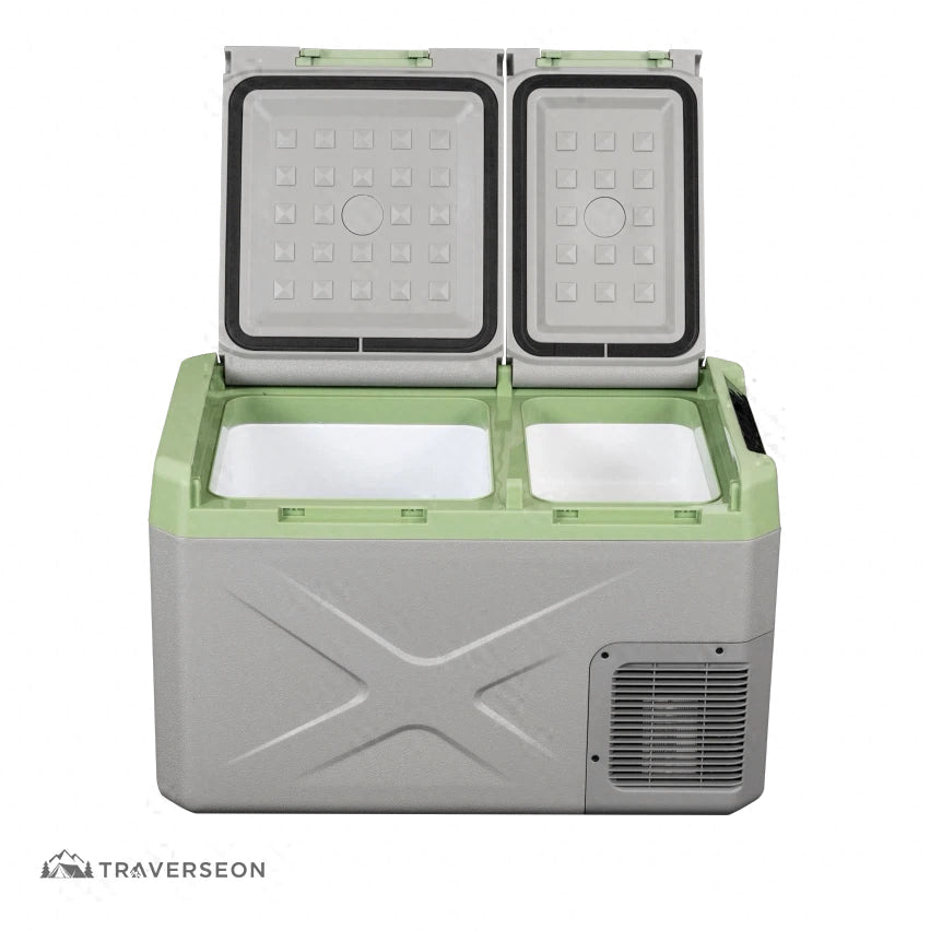 12V Portable Car Fridge 12/24V DC AC – Dual Zone -20°C Freezer Camping RV | Traverseon