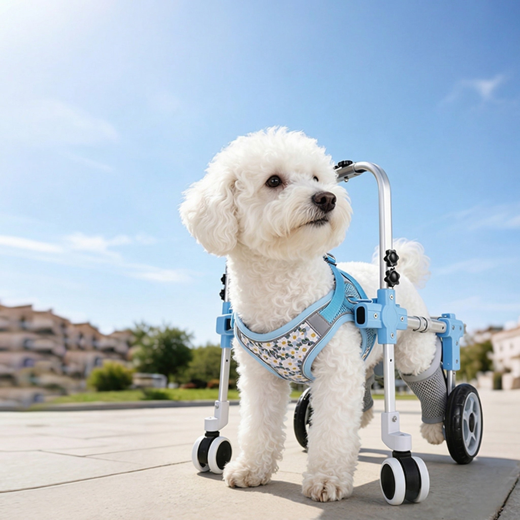Dog Wheelchair for Back Legs – 2/4-Wheel Adjustable Mobility Cart | Traverseon
