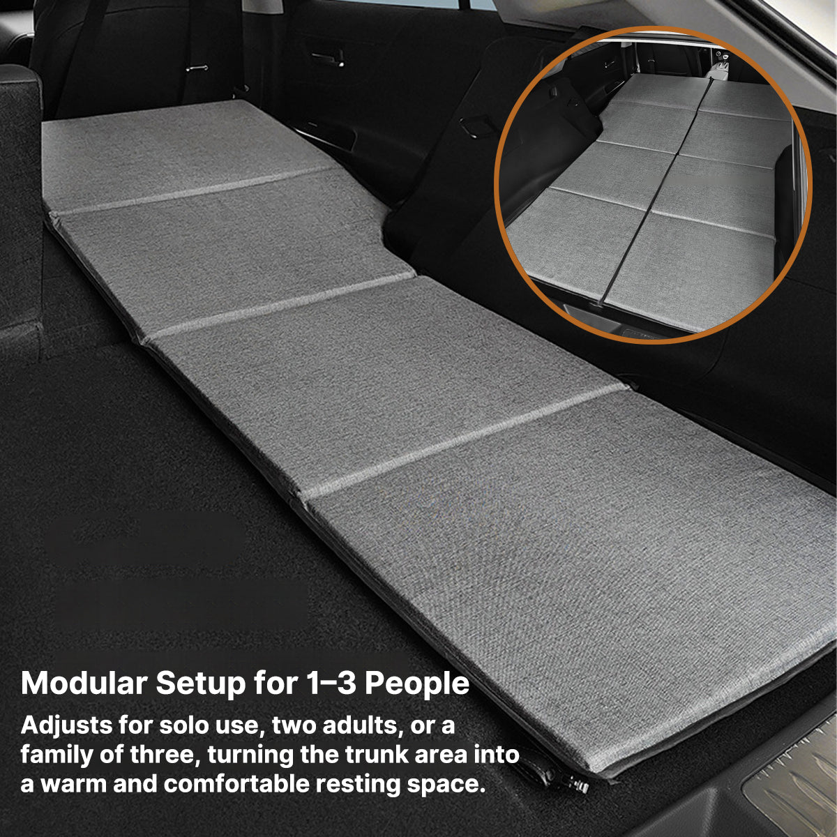 Foldable Adjustable Car Mattress β Portable Travel Bed | Traverseon