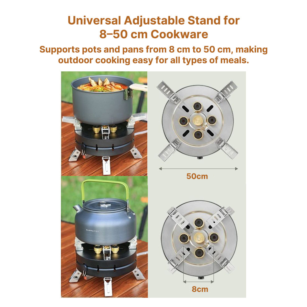 Traverseon BlazeCore™ 13800W Foldable Camping Stove