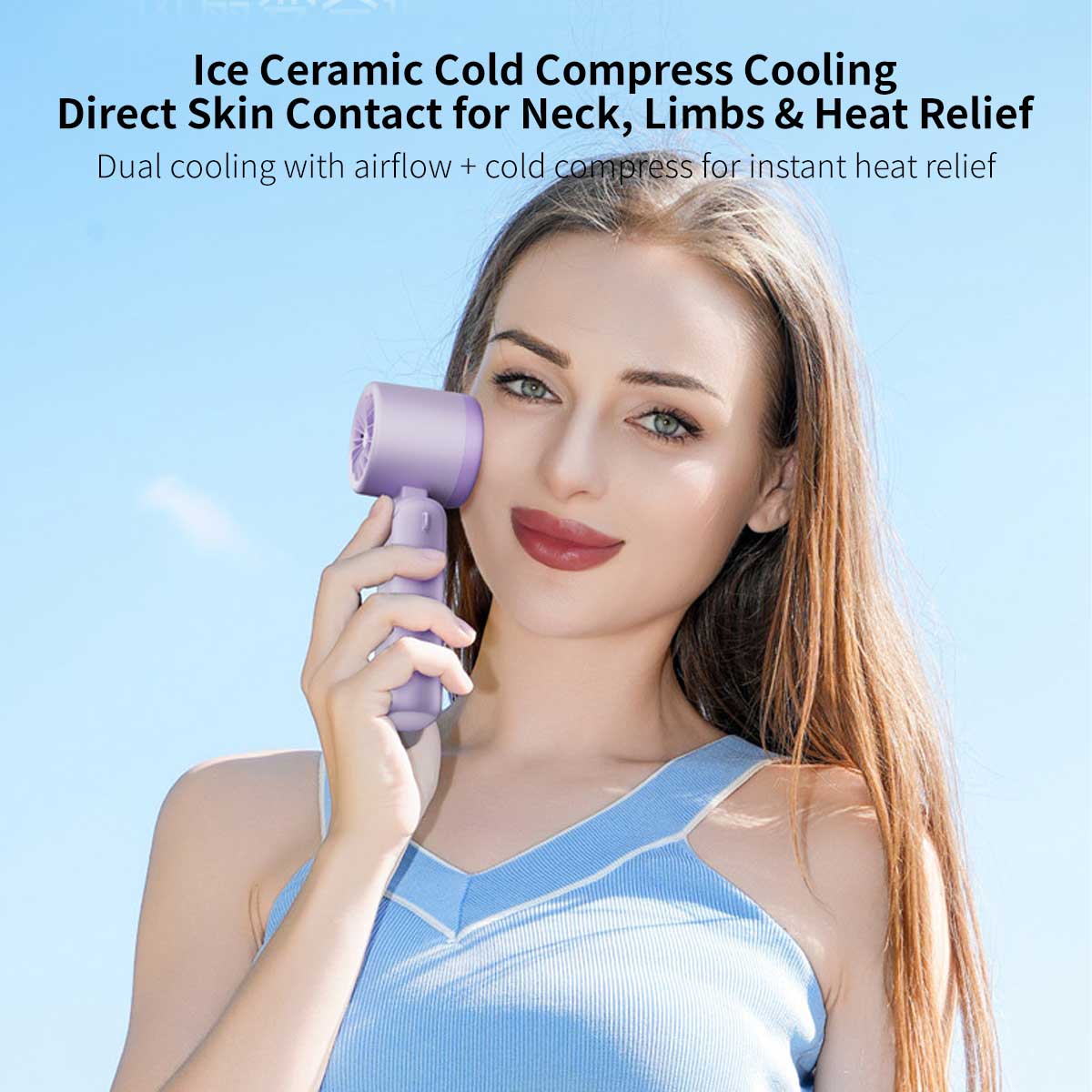 Portable Ice Cooling Fan – 4000mAh Rechargeable Mini Fan | Traverseon
