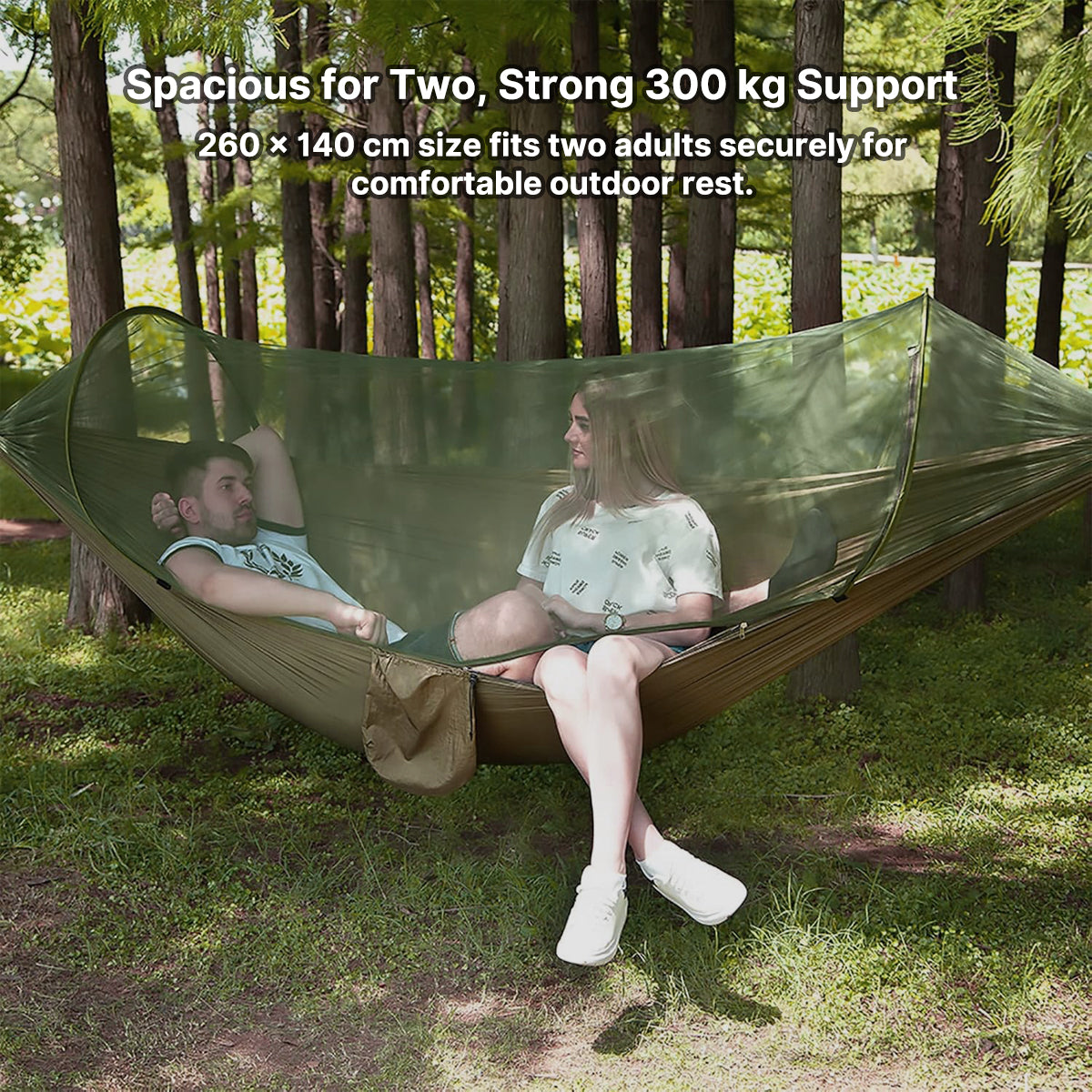 10s Setup Mosquito Hammock – Portable Camping Hammock with Net | Traverseon