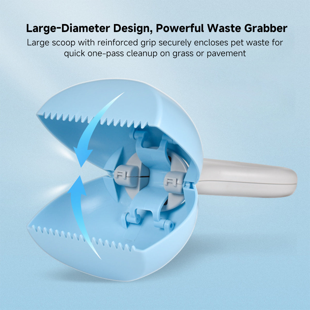 Pet Waste Scoop – Strong Bite Large Diameter Portable Outdoor Use | Traverseon