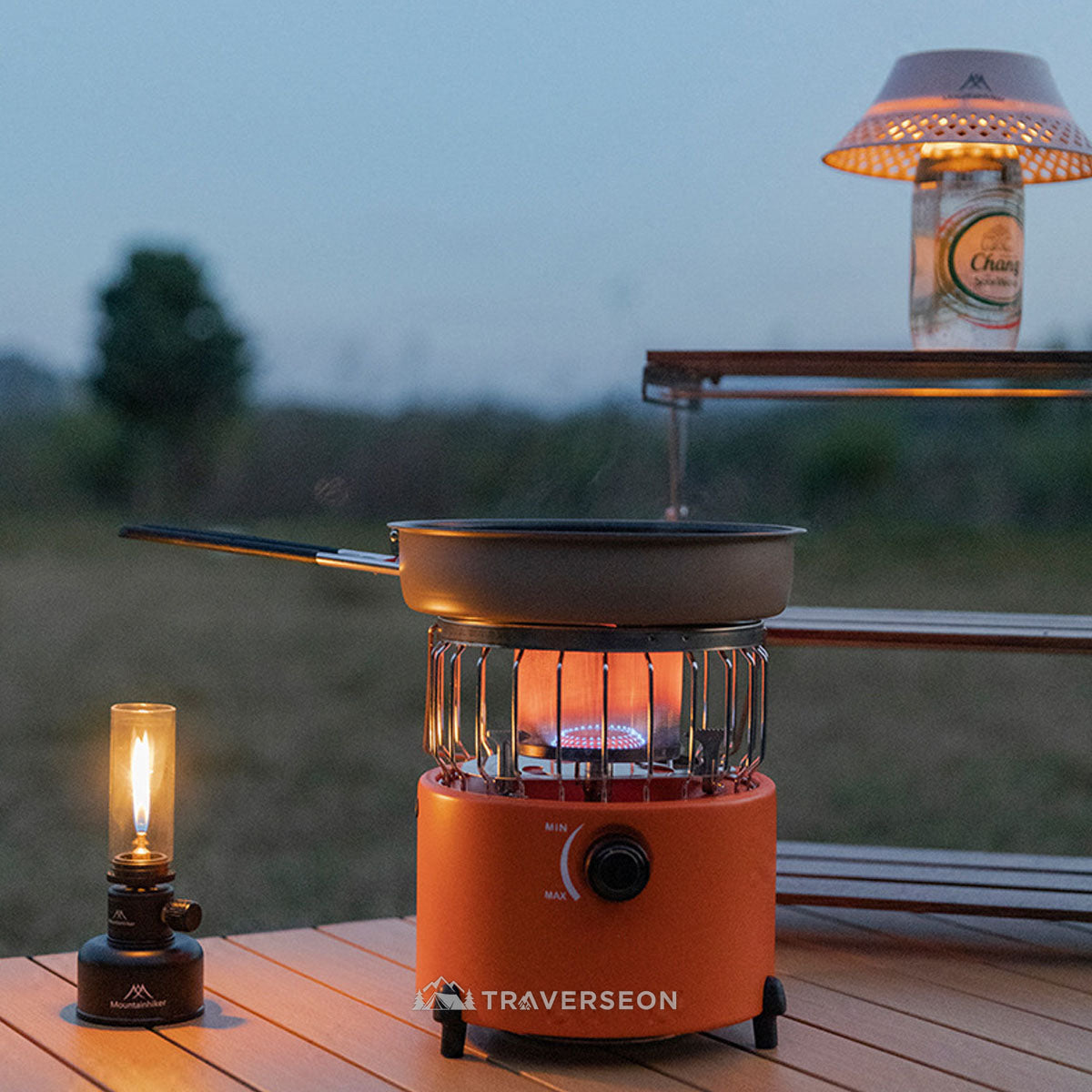 2000W Portable Outdoor Stove & Heater, Multi-Function Cooking