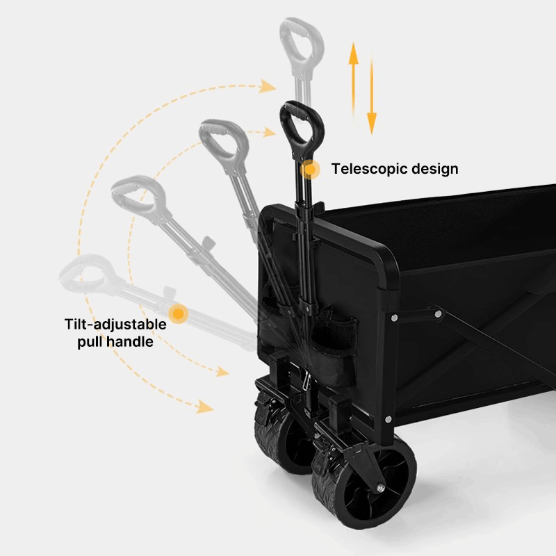 100L Collapsible Wagon – Foldable Utility Wagon Cart for Beach | Traverseon