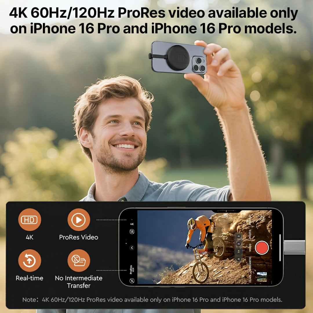 4K ProRes & Ultra-light Magnetic Hard SSD