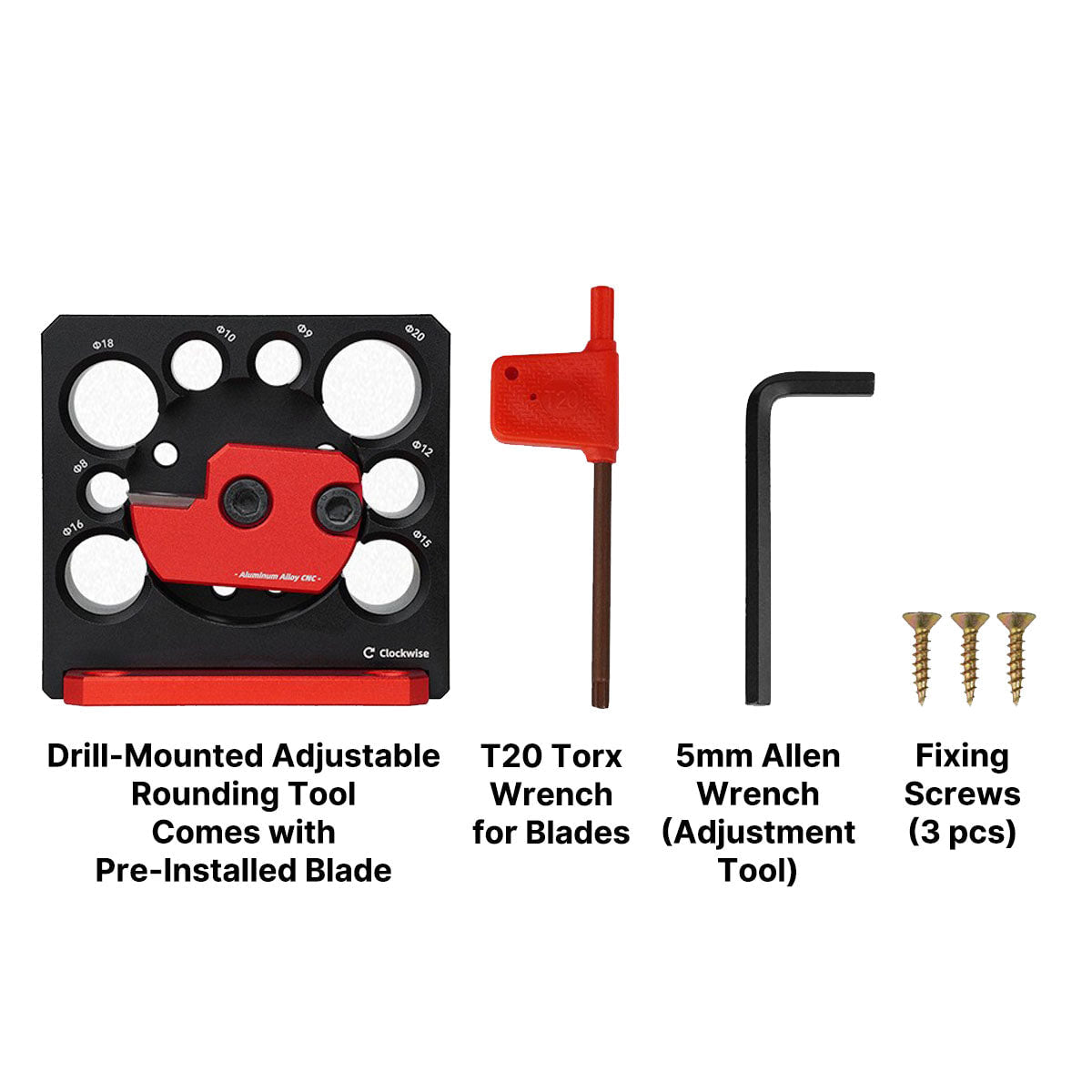 Adjustable Electric Drill Round Turning Tool