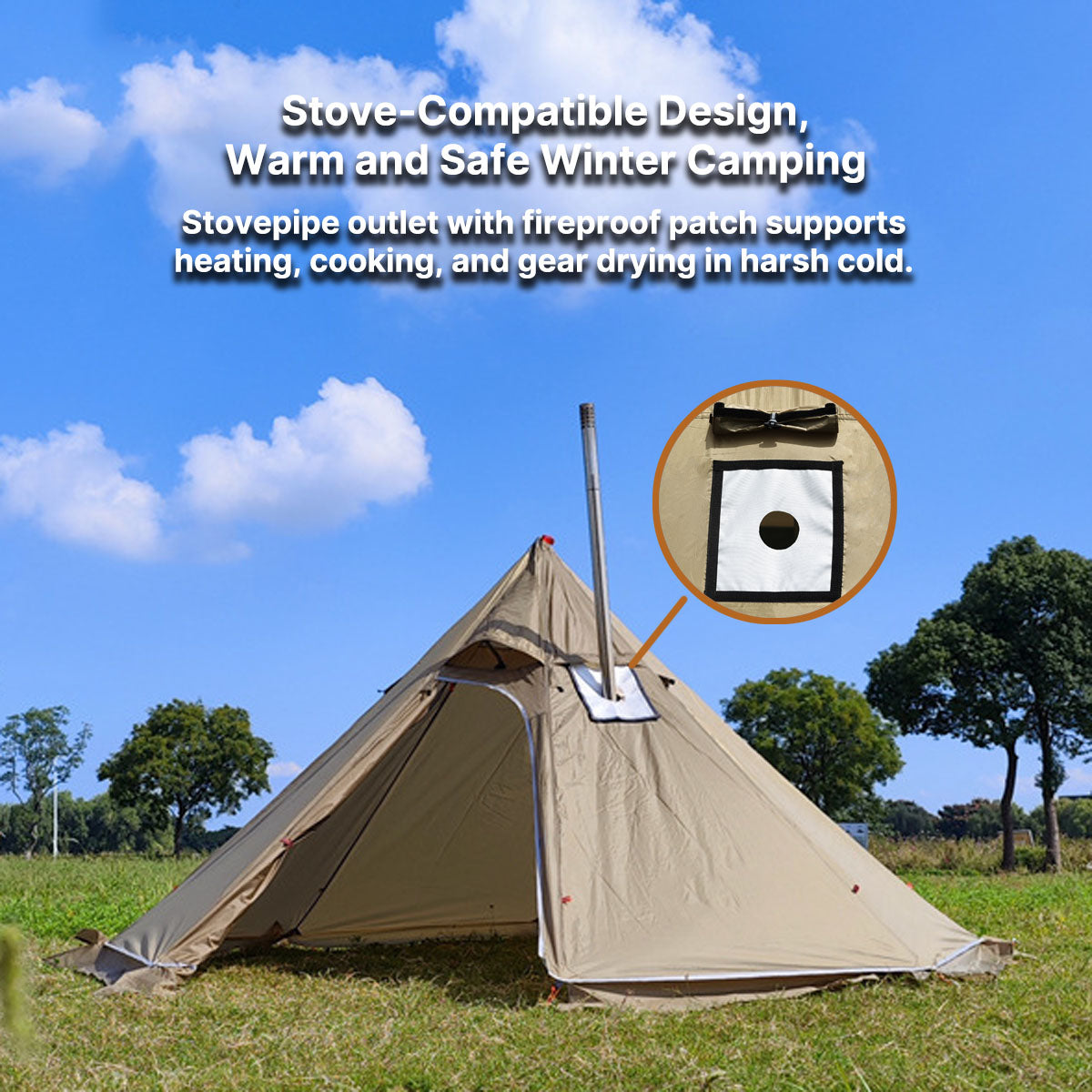 1–3 Person Hot Tent – Camp Stove Compatible|Traverseon