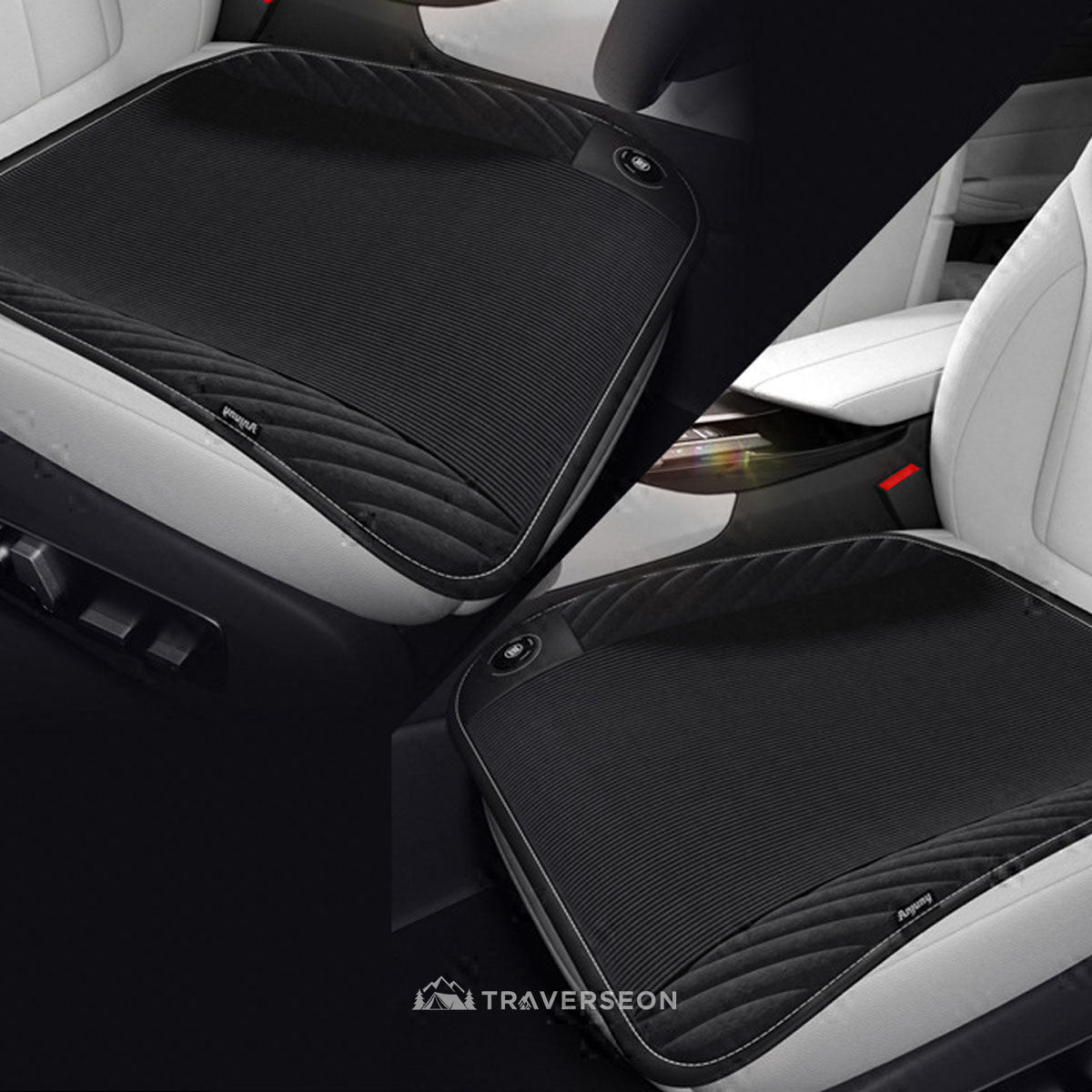 12V Electric Heated Car Seat Cushion – 3s Quick Heat, 45–65°C | Traverseon