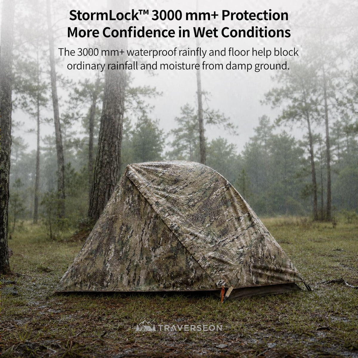 1 Person Backpacking Tent – 4 lb, 3000mm+ Waterproof Double-Wall | Traverseon