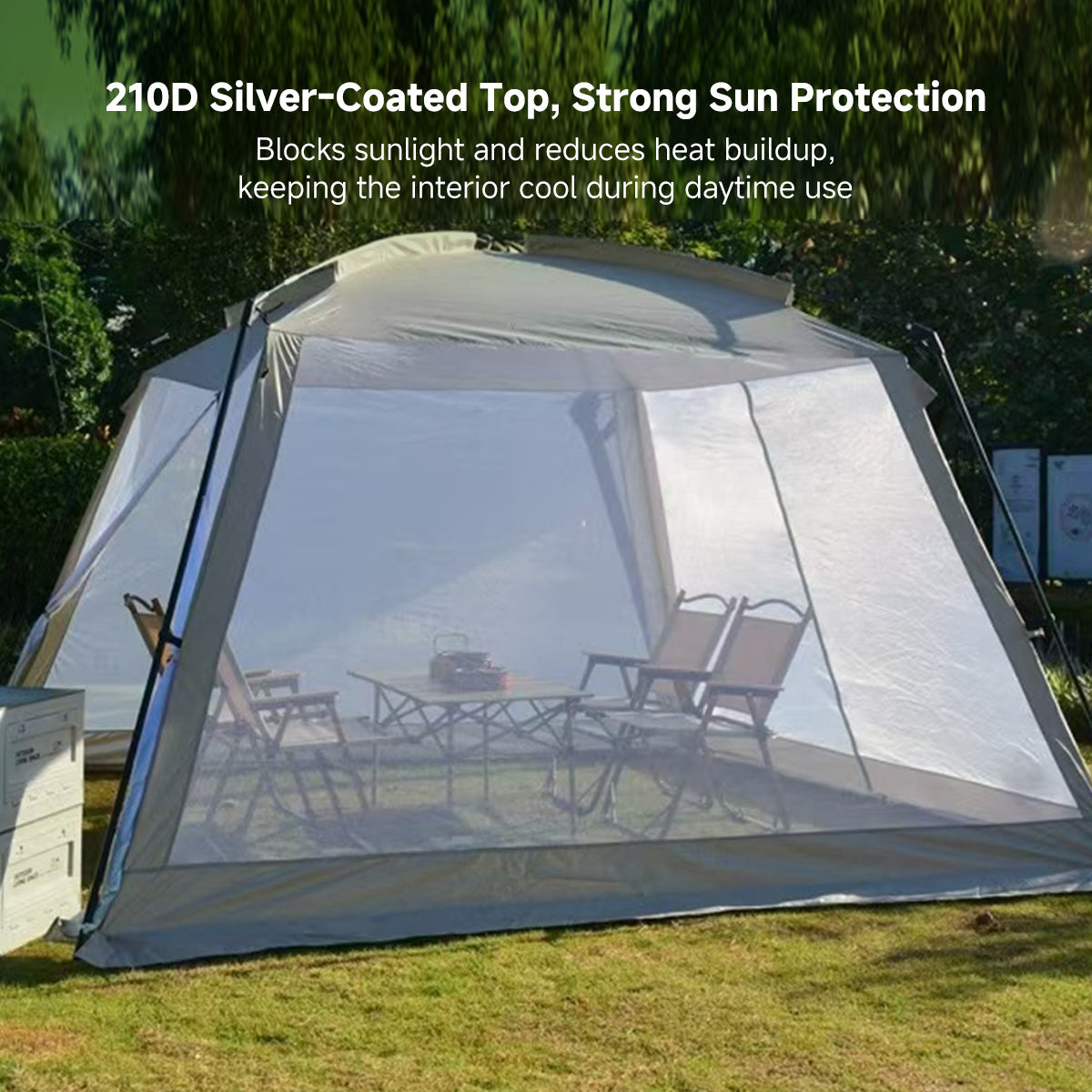 Screen House Tent – 4-8 Person Outdoor Gazebo with Mosquito Netting | Traverseon