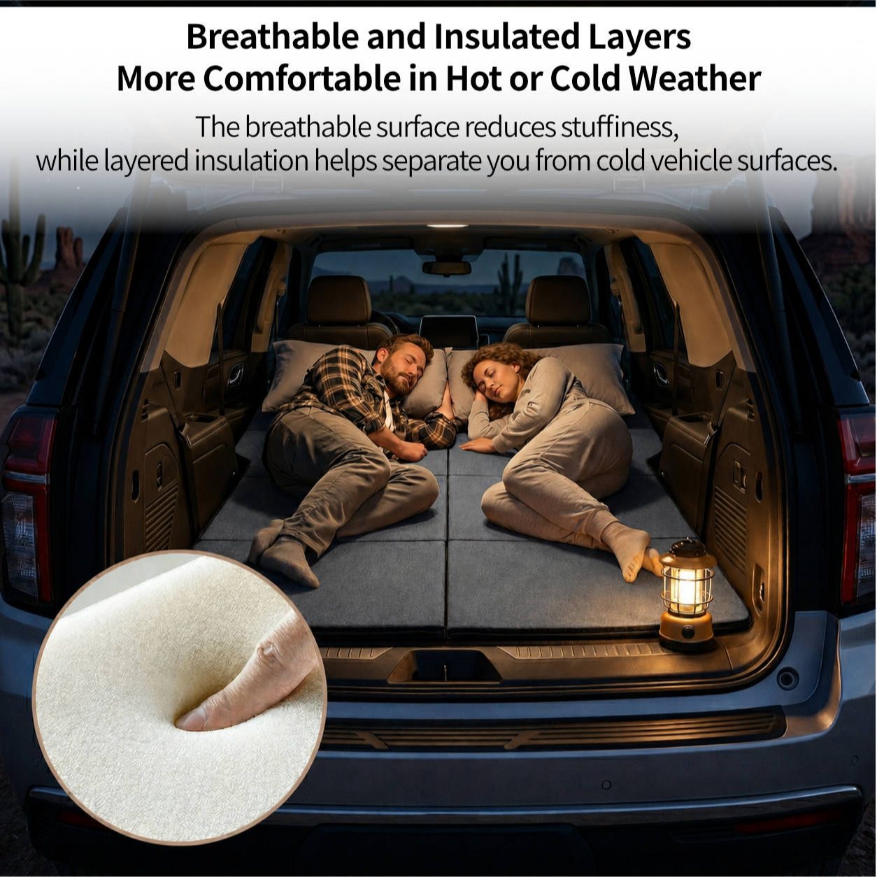 Foldable Adjustable Car Mattress – Portable Travel Bed | Traverseon