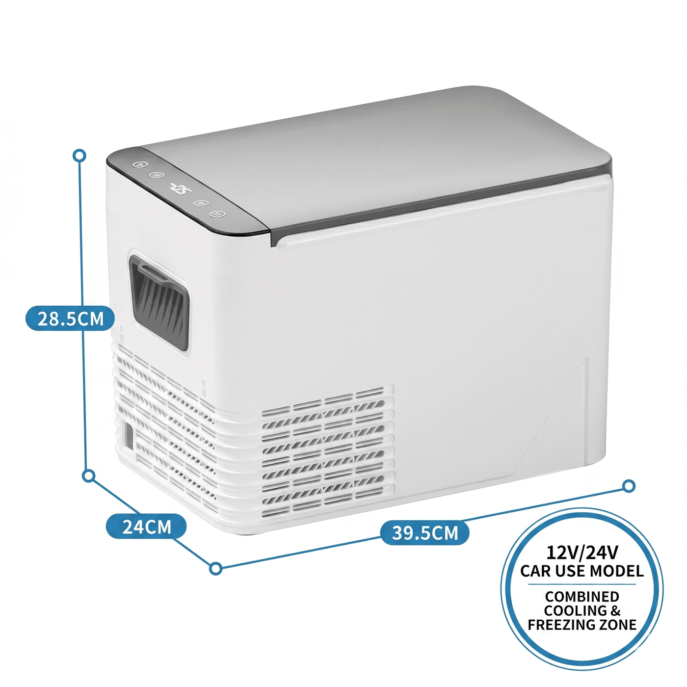 Compressor Car Refrigerator – -18°C Portable Freezer Cooler for Car, RV & Camping | Traverseon